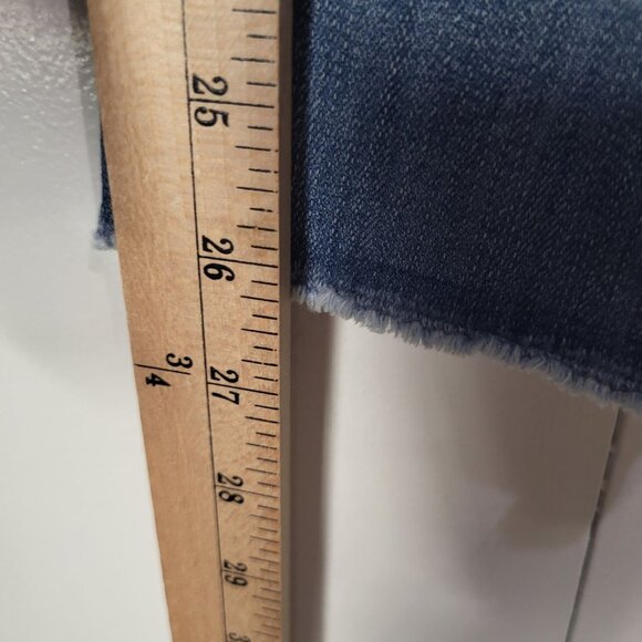 ANN TAYLOR Womens SZ 14 The Skinny Modern Fit Jeans Light Wash Raw Hem Ankle - Picture 11 of 13